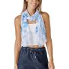 Scarf for Women Lightweight Fashion 62 in x 18 in Scarves for Spring Summer Fall Shawl Wrap(Deia Collection – Blue and White Flower)