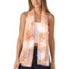 Scarf for Women Lightweight Fashion 62 in x 18 in Scarves for Spring Summer Fall Shawl Wrap(Deia Collection – Orange Floral Pattern)