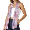 Scarf for Women Lightweight Fashion 62 in x 18 in Scarves for Spring Summer Fall Shawl Wrap(Deia Collection – White and Orange Floral)